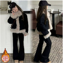 洋气儿童加厚网红牛仔衣女孩冬季 女童牛仔加绒外套秋冬装 2025新款