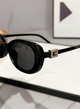 gm墨镜女2025年新款网红太阳镜男潮时尚黑色眼镜大脸显瘦防紫外线