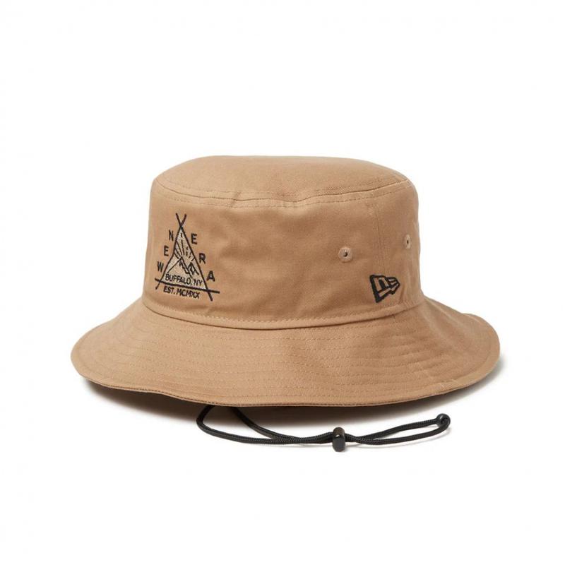 代购New Era男士帽子防晒棉质卡其夏季户外渔夫帽爆款休闲