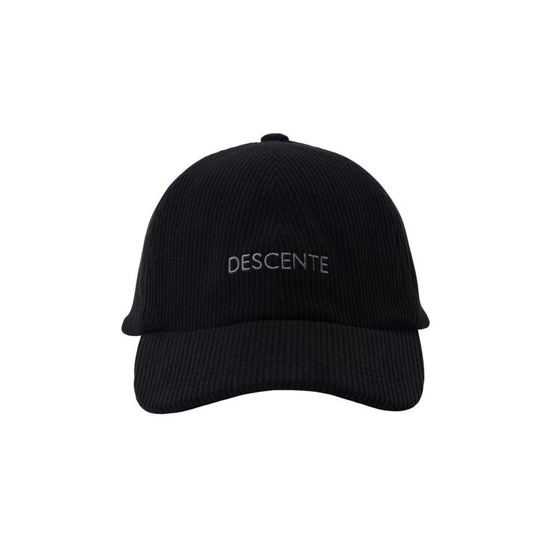 DESCENTE迪桑特男士帽子调节尺寸透气舒适处理贴合头型黑色