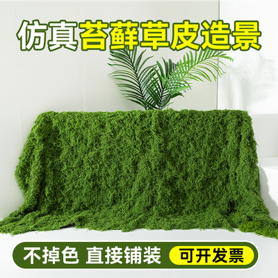 仿真苔藓丝草皮微景观假山造景装饰绿植人造仿生草坪苔藓地毯景观