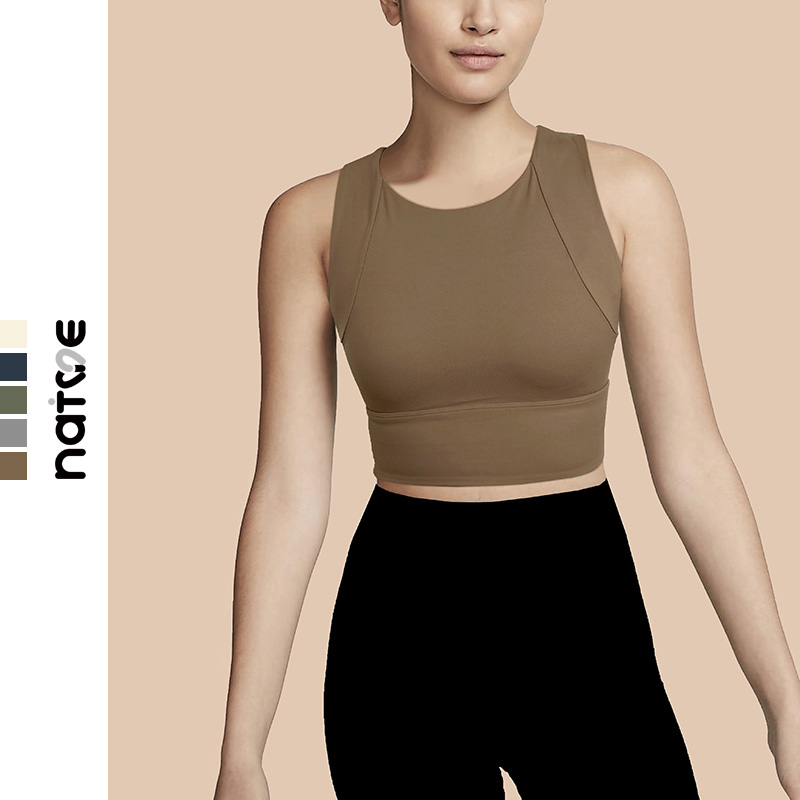 一体杯运动文胸收副乳健身内衣