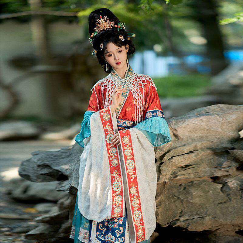 云裳魏晋风交领神仙汉服套装