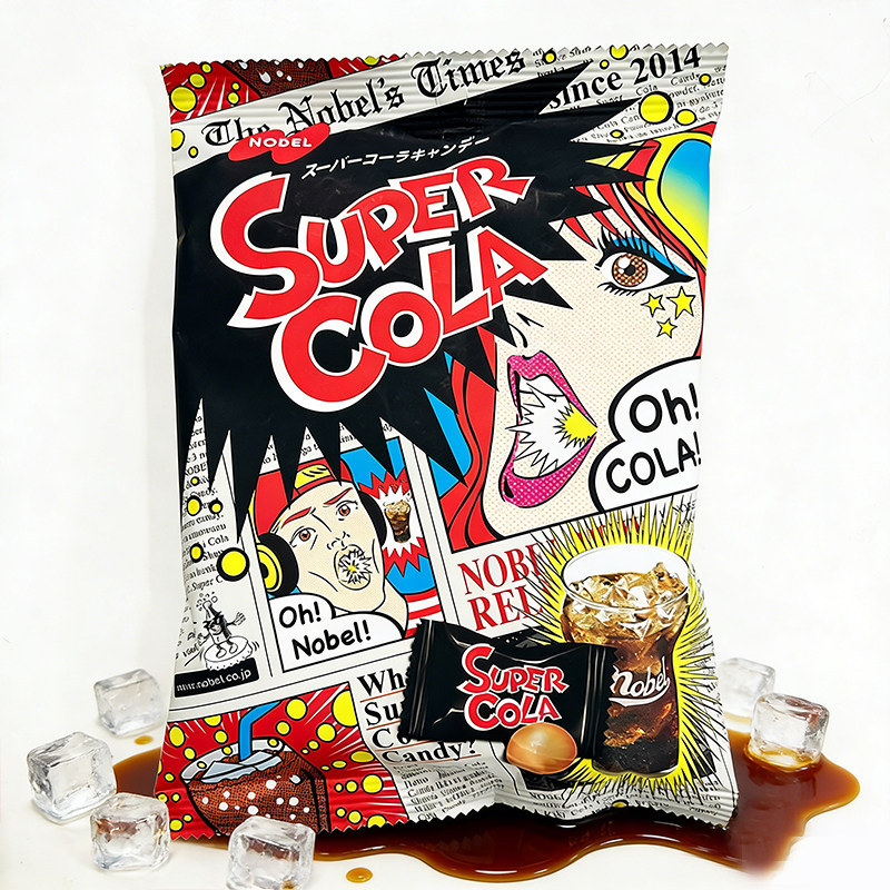 日本进口诺贝尔NOBEL超酸糖柠檬味可乐味硬糖喜糖休闲零食糖果