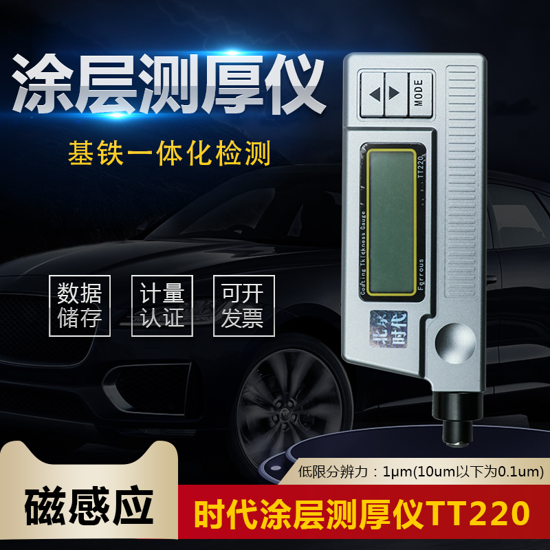 北京时代涂层测厚仪TT220钢铁不锈钢油漆面涂层厚度测量精密仪器