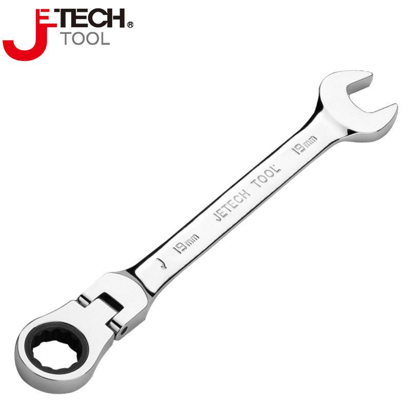 捷科GRA系列活动头棘轮扳手 快速两用梅开维修扳子摇摆头多功能款