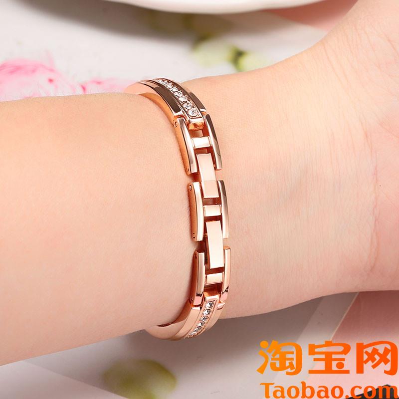 原装适用阿玛尼手表带钢带女满天星摩天轮AR1926112441909精钢表