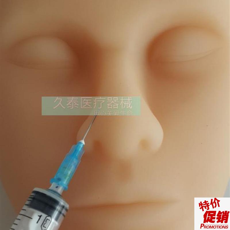 全硅胶假人头化妆头模特头按摩头嫁接教学头T软头模硅胶脸人头