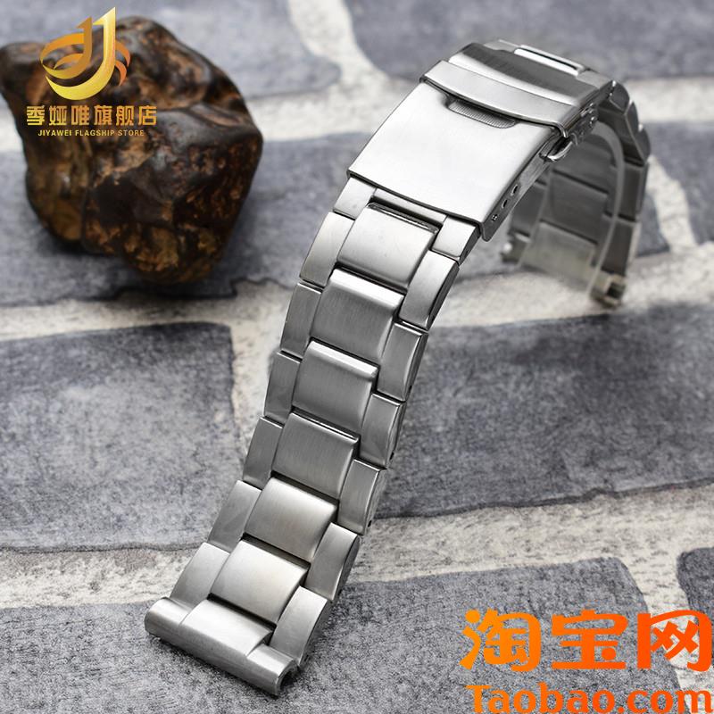 原装适用SEIKO精工手表罐头潜水表钢带SNE497/498/499SRPC63J1男