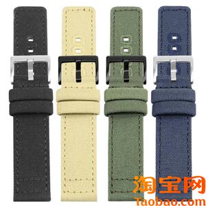原装适用YOPO尼龙表带天美时远征系列TW2V40500/TW2V62400帆布手