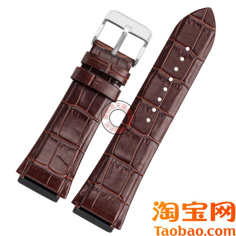 原装适用蓝色牛皮手表带GUESS盖尔斯专用22凸口W0247G3/0040G7/00