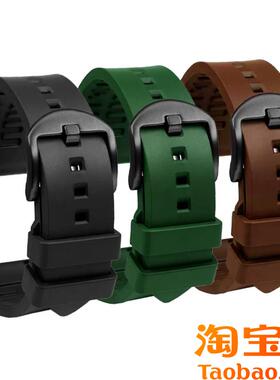 原装适用GUCCI古驰大G黑武士YA101203YA101202橡胶手表带配件