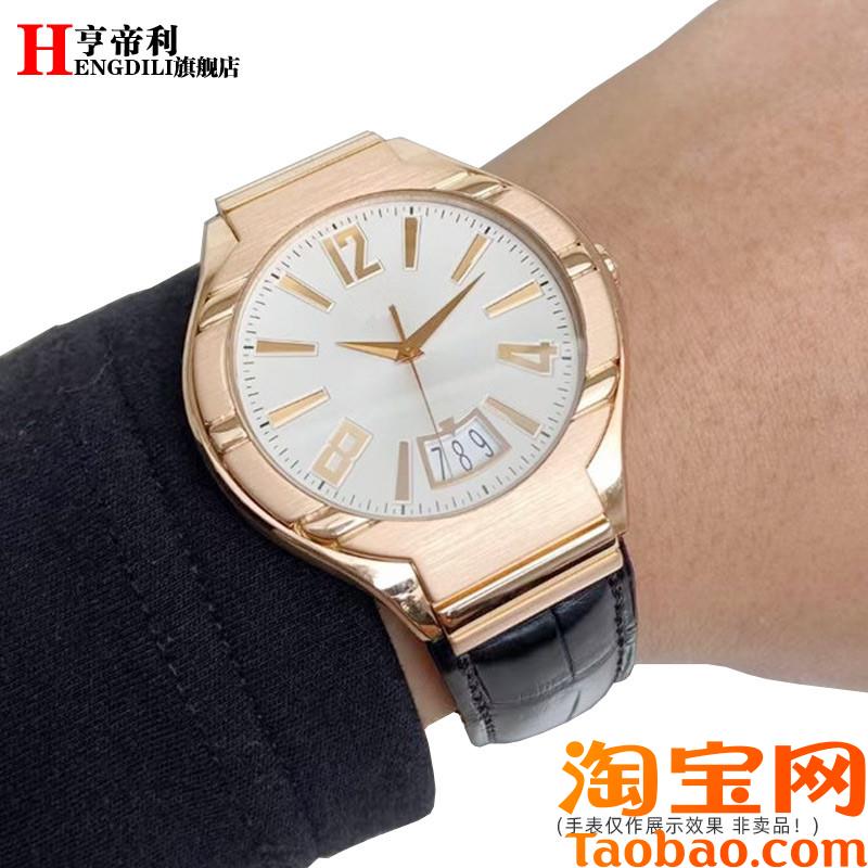 原装适用美洲鳄鱼皮表带伯爵POLOG0A31159男款G0A真皮手表带21mm