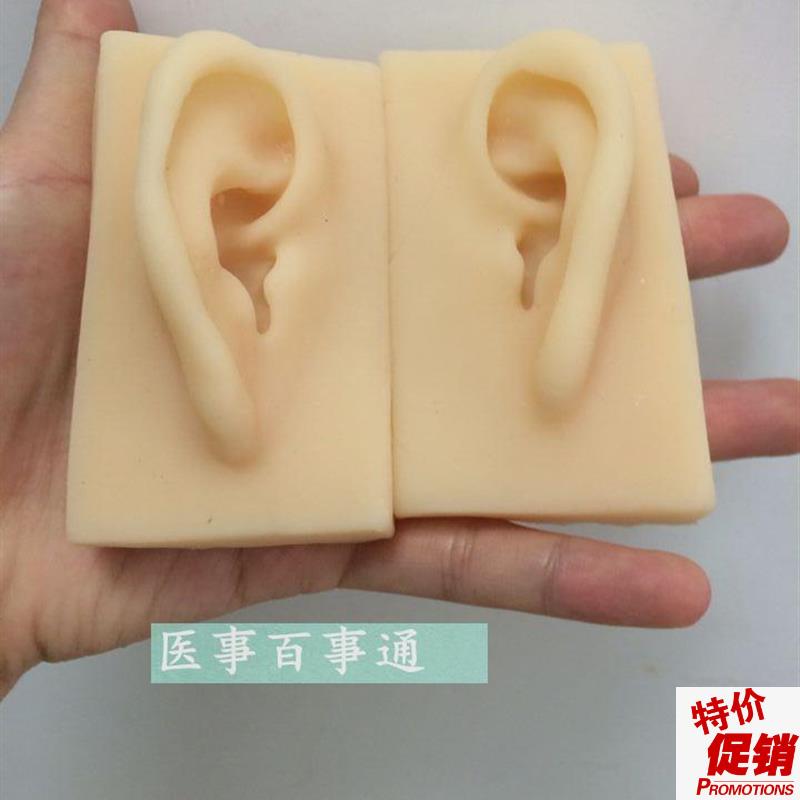 硅胶耳朵模型软TPR耳朵模型厂家供应仿真人耳模X型示教硅胶耳