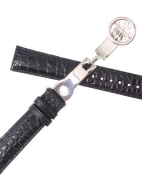 原装适用翡丽真皮表带美洲鳄鱼皮手表带蝴蝶扣配件192022mm男