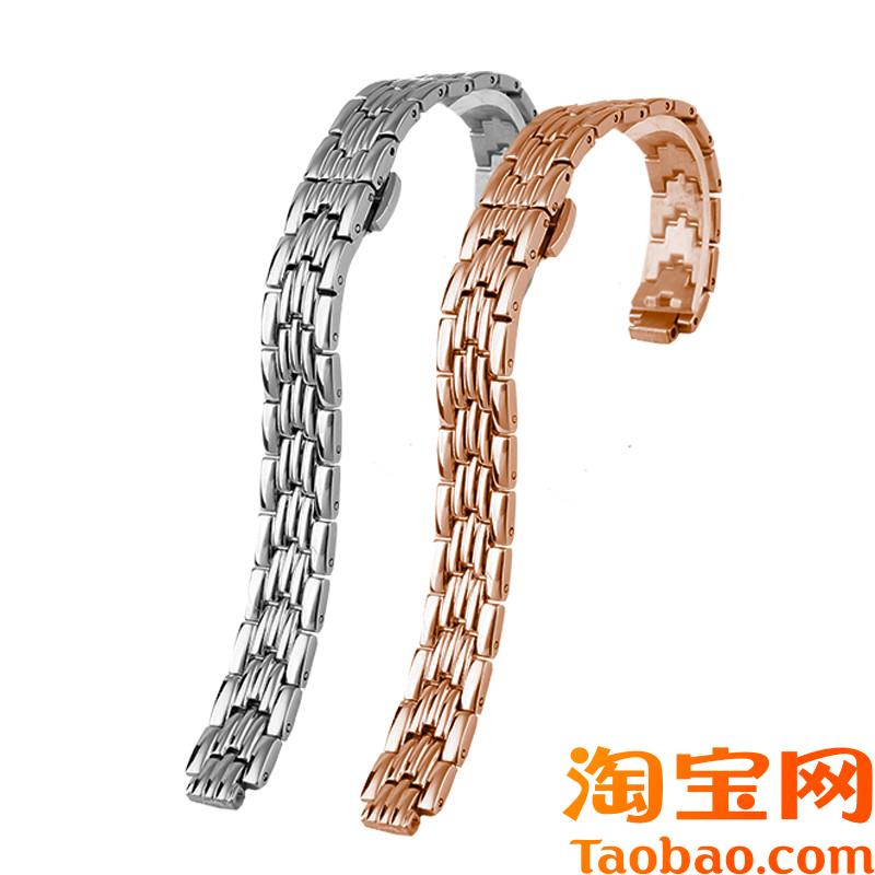 原装适用Casio卡西欧女不锈钢手表带SHE-4029凸口sheen小号蝴蝶扣