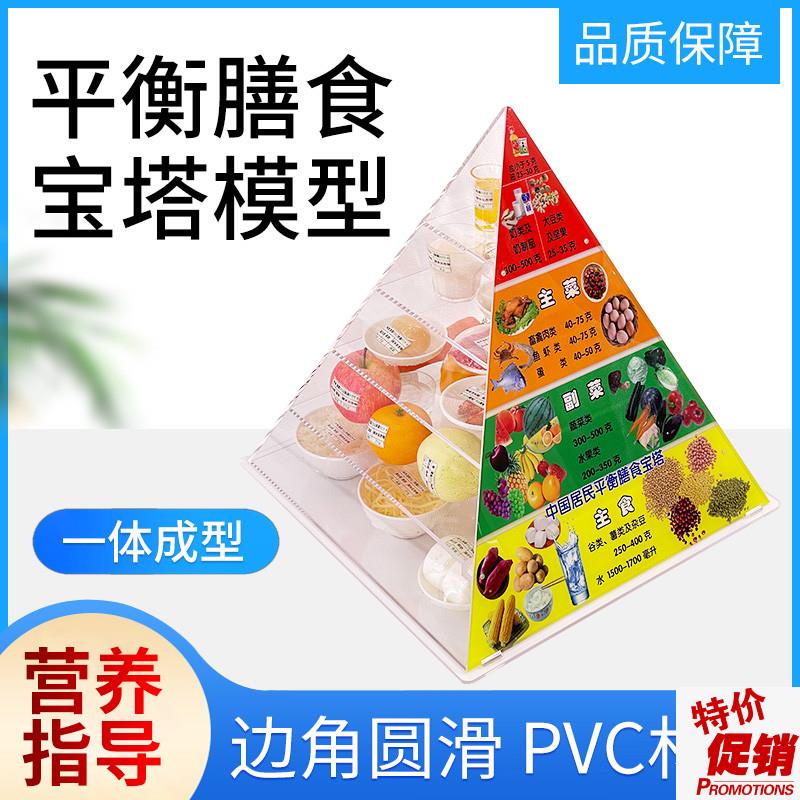 新版2022中国居民平衡膳食宝塔模型仿真食物交R换份膳食金字塔模