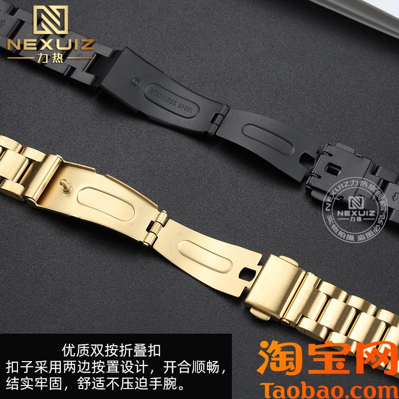 原装适用不锈钢表带佳明Garmin智能手表Lily2精钢表带配件女14mm