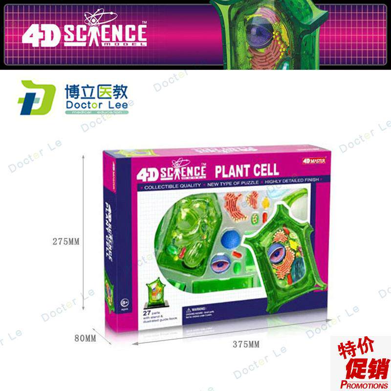 正品4Dmaster动物植物细胞模型儿童益智N玩具幼儿园科学实验教学