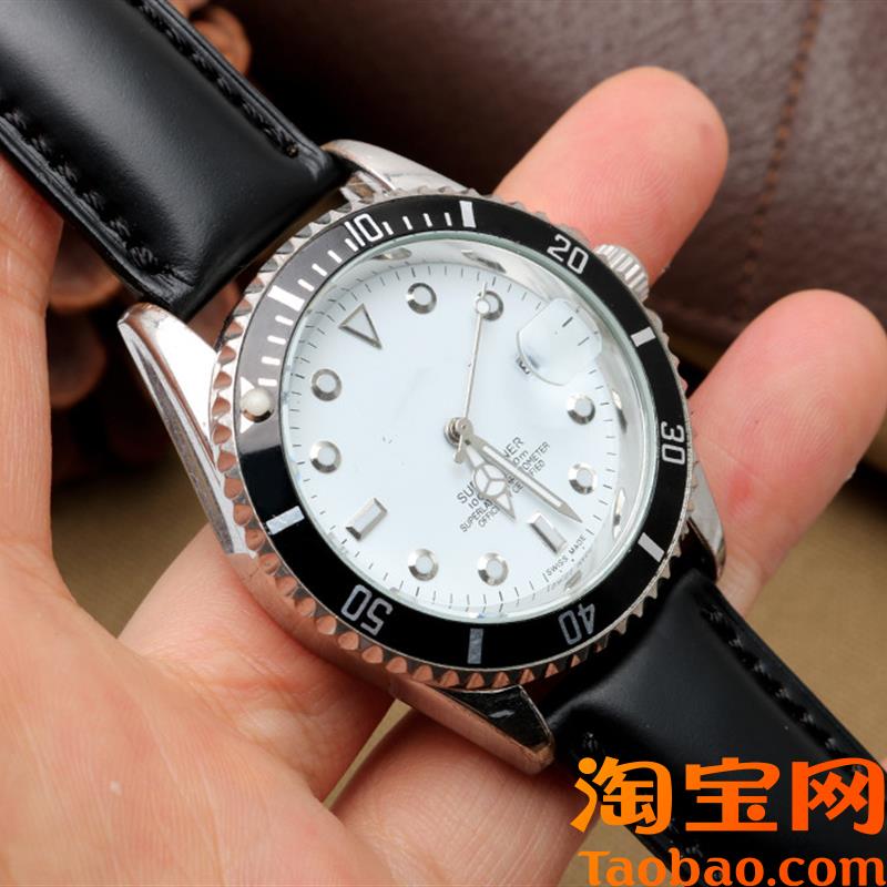 原装适用万国葡萄牙计时柏涛菲诺欧米茄劳力士水鬼马臀皮真皮定制