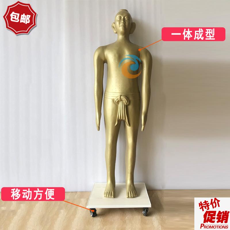 展览仿古针灸铜人人m体经络穴位模型中医摆件文字清晰中医馆高166