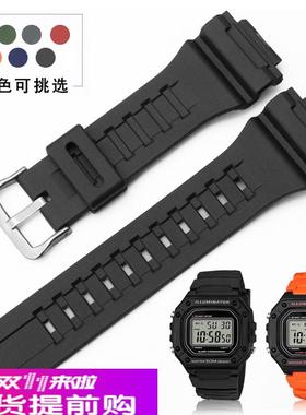 适用原厂TKNcasio卡西欧AQ-S810W735H/736HAEQ-110W硅胶手表带18m