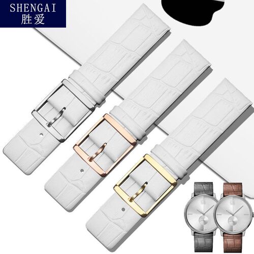 真皮适配ck手表带超薄K2G2p11/K2Y211/K2M23/k3m214x116mm女皮表