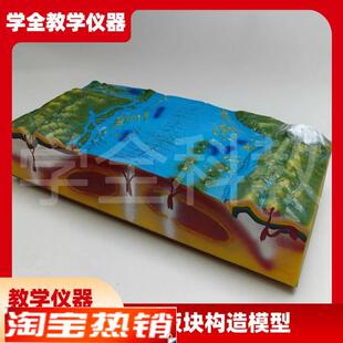 板块构造及地表形态模型Js34019地质地壳运动模型初中地理教学仪