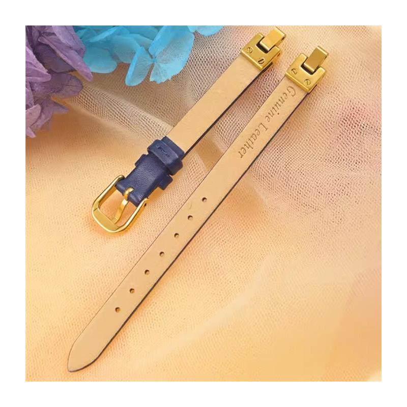 适用原厂AR凸口表链女款阿玛尼AR73317330740074187328真皮手表带