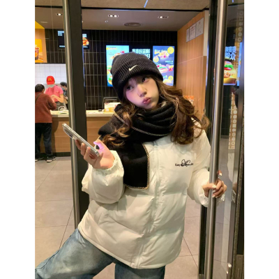 KTDA秋冬刺绣立领棉服面包服外套