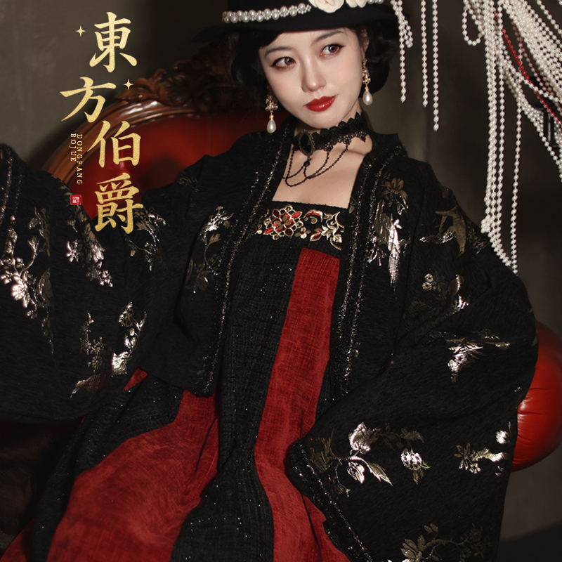 听月小筑【东方伯爵】原创女唐制秋冬法门寺披袄齐胸裙改良汉服