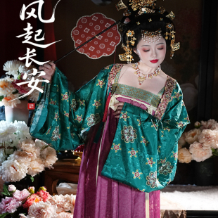 听月小筑【风起长安】原创春秋唐制齐胸襦裙法门寺复原汉元素汉服