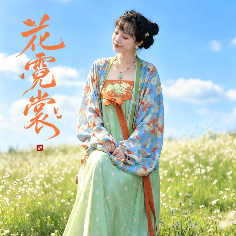 听月小筑【花霓裳】原创女夏唐制法门寺齐胸裙国风新中式汉服