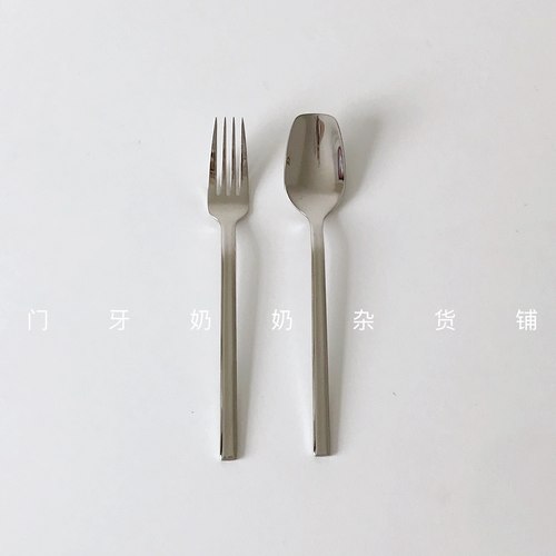 门牙奶奶出口不锈钢餐叉勺正正餐