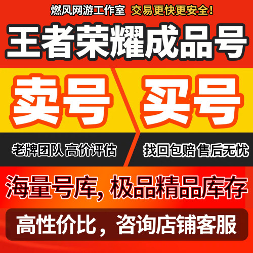 王者荣耀账号成品号永久皮肤全英雄国标典藏贵族武则天全息碎影