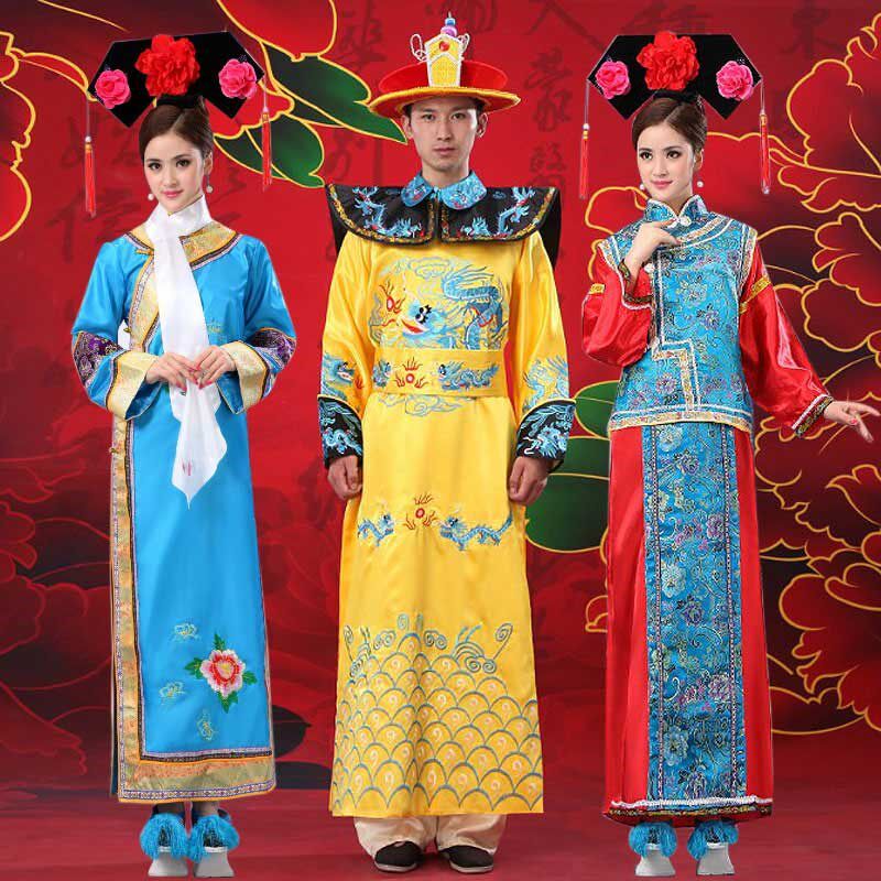 清朝皇帝b服装皇后娘娘公主贵妃格格旗袍舞台表演古装古代戏服