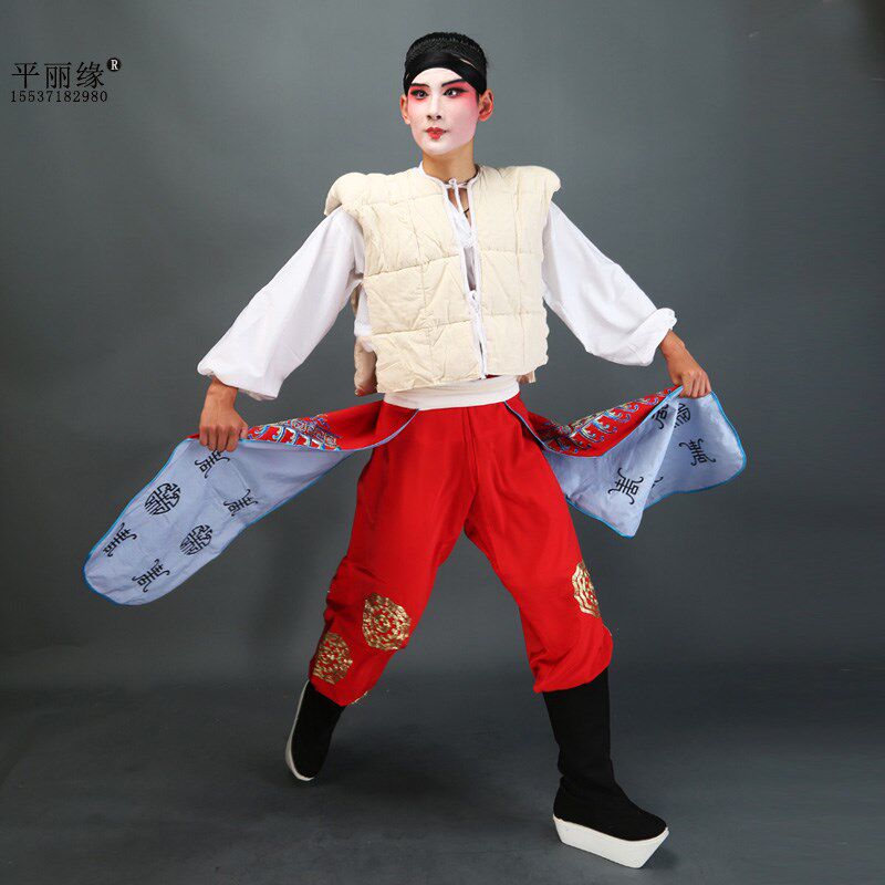 戏曲服装戏装内衬京剧戏剧老生小生男女I蟒靠胖袄垫肩棉背心棉坎
