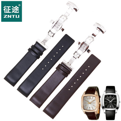 适合ck手表K2K214/K2K211/K2K216真皮O表带男款22mm配件表链