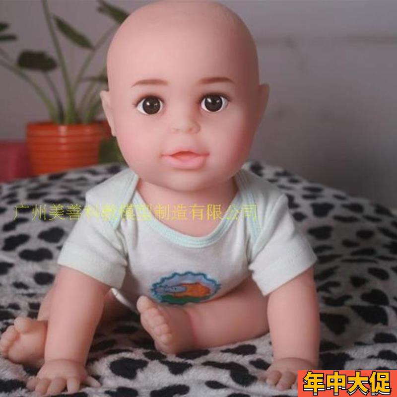 仿真婴儿模型全硅胶娃娃家政月嫂育婴师培训抚触手脚可Z弯曲被动