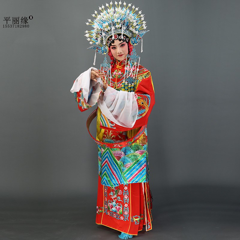 戏曲京剧贵妃醉酒蟒袍公主娘娘戏装舞台演J出 古装女蟒袍 团凤女