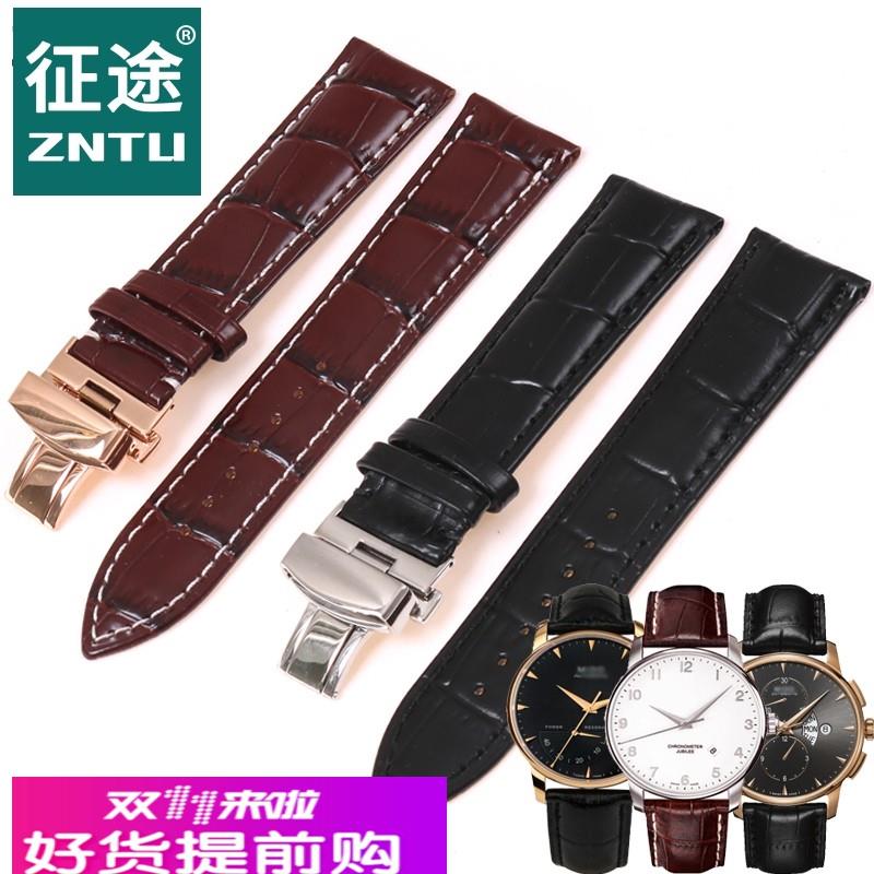 适配原厂美度贝伦赛丽牛皮表带M8605/M8607/M8690/M005430A真皮表