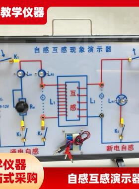 高中仪器J24037自感现象演示器通电断N电线圈电流电路电磁实验