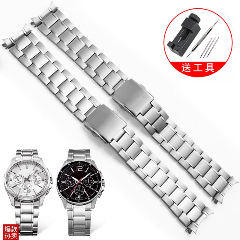 YOPO精钢表带适配卡西欧MTP-13v75EFV-540500EFS-S510EFB-650