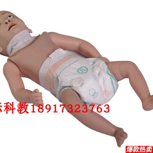 高级儿童气管切开护理训练p模型小儿气管切开模型婴儿模型