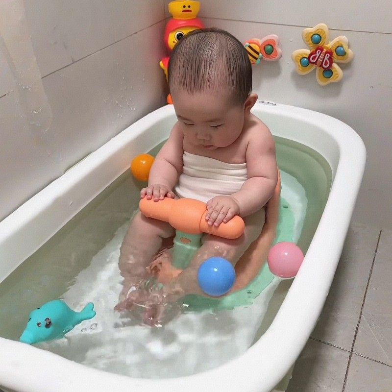 婴儿洗澡盆加厚宝宝儿童小号浴盆家用洗脚盆泡脚盆塑料浴缸洗澡桶