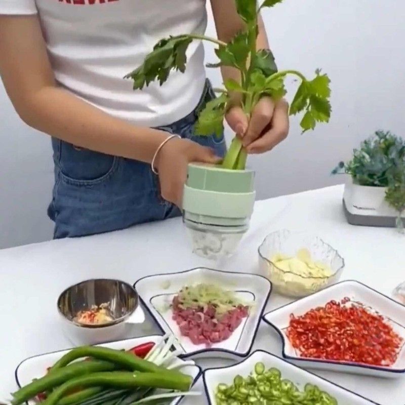 电动切菜机家用多功能无线切葱姜蒜片神器厨房小型手持自动搅拌杯
