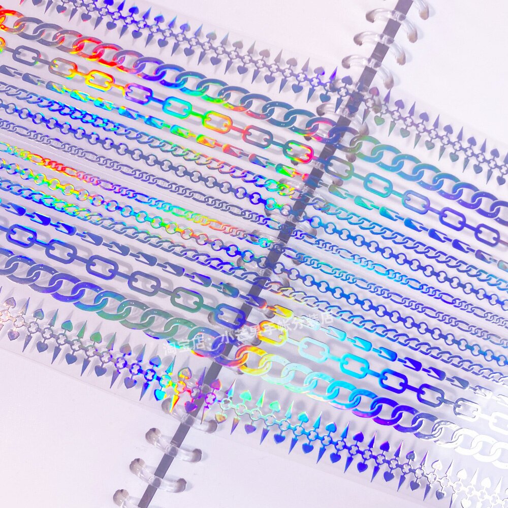 手帐分装胶带a233束缚之链三渡文创镭射古风PET素材账流麻di