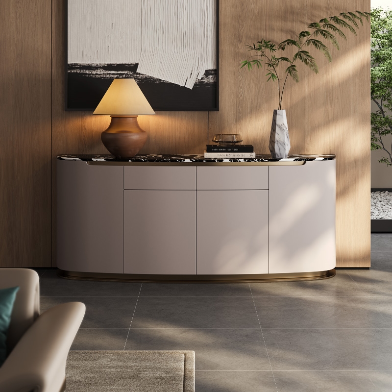 纳美格调轻奢风奢石面餐边柜