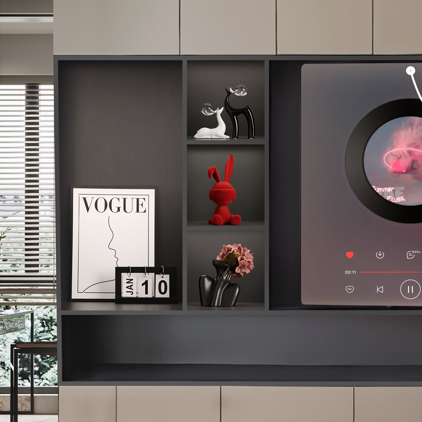 客厅轻奢电视柜壁龛摆件创意中古风酒柜高级感家居装饰品乔迁礼物,家居饰品,装饰摆件,淘宝优惠券,粉丝福利购,淘宝优惠卷