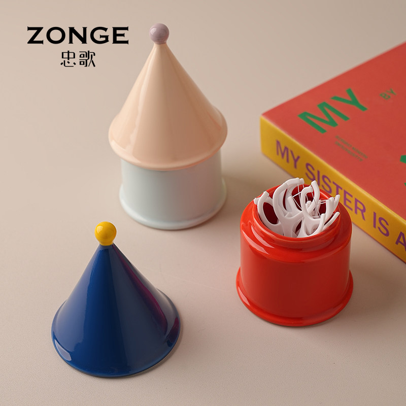 忠歌多巴胺牙线桶摆件图片